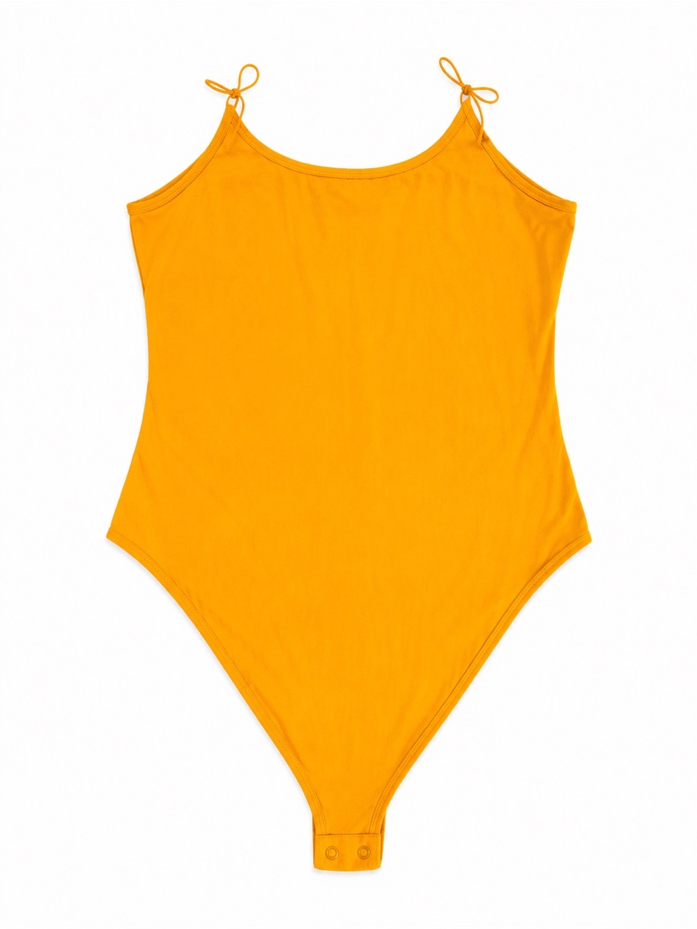 Fashion Nova Orange Tie Strap Bodysuit Large
